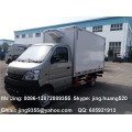 ChangAn 2 toneladas congelador camión frigorífico, mini camión caja congeladora, furgoneta de gasolina congelador camión